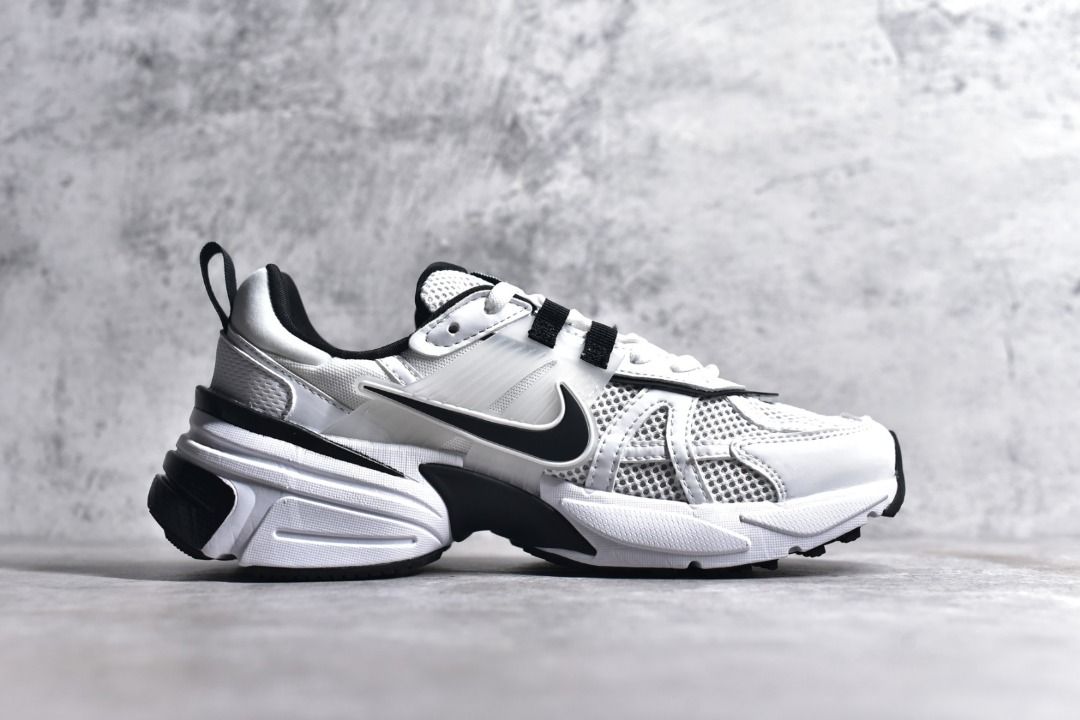 BINB Nike V2K Runtekk Casual Jogging Shoes Black and White Men s