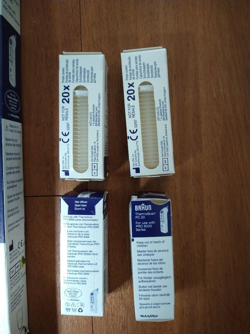 Braun ThermoScan PC200 probe cover (Category: Medical Supplies & Tools) located in Manila. Submitted by PickClickShip (Listing ID 1247777389, Image 3). Description: Genuine Braun ThermoScab PC200 Probe Covers for use with Pro 600 Series 200 Count US - brand Crislan - 2020 New17 - age range: Adult - outer material: Polycarbonate - product care instruction: Wipe Clean - 1 pack of 200 covers - 3.25x1.25x11.75" -3.52 ounces - PC200 -unit count:16.0 o
