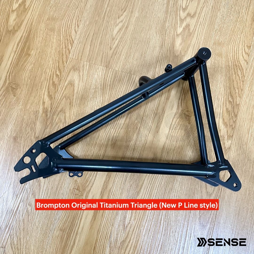 Brompton Original P Line Titanium Fork Rear Triangle in Black Sports Equipment Bicycles Parts Parts Accessories on Carousell