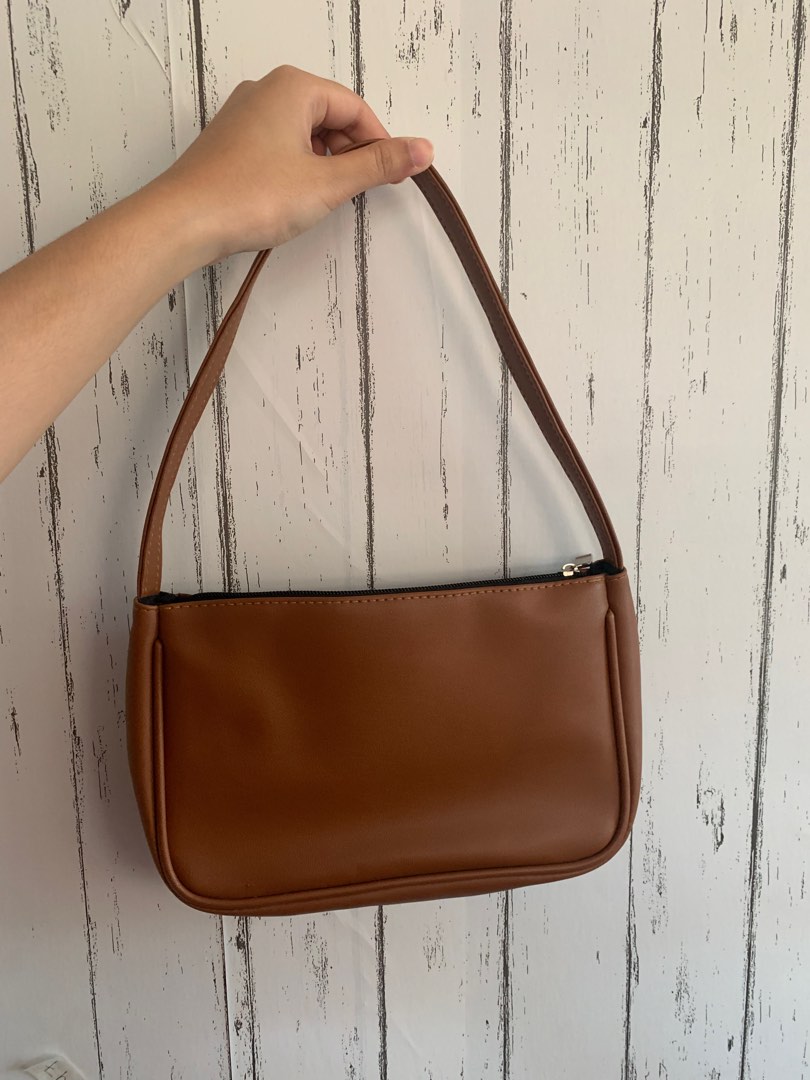 Brown Baguette Shoulder Bag (PreLoved) on Carousell