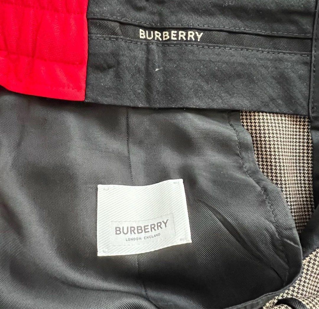 Red sales burberry pants