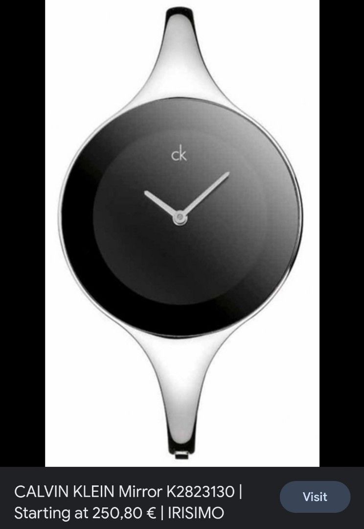 Calvin klein on sale mirror watch