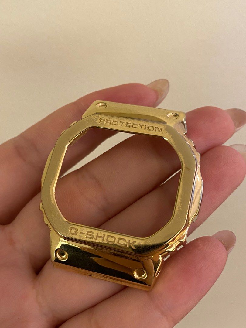 Casio DW 5600 gold steel case Men s Fashion Watches Accessories Watches on Carousell