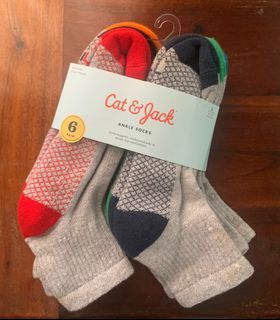 Cat & Jack Ankle Socks 7-10y/0