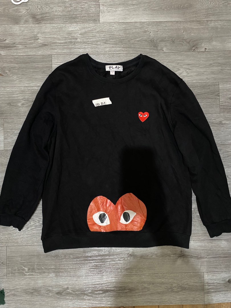 Cdg play deals sweatshirt