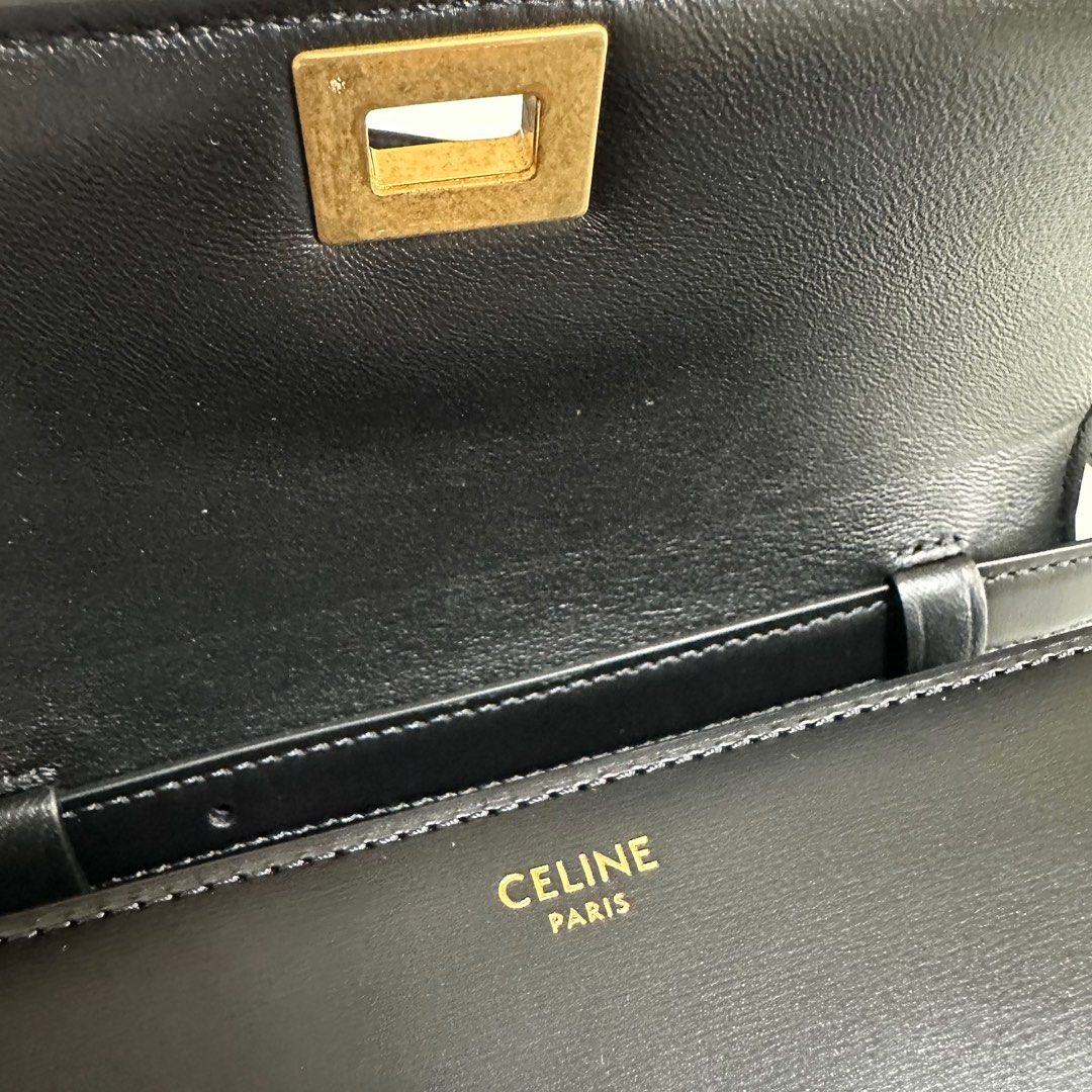 Celine classic box bag (Category: Luxury Bags & Wallets) located in Quezon City. Submitted by 029399 (Listing ID 1247763376, Image 2). Description: Celine classic bag in box calfskin Teen size Excellent, like new condition Very minor marks at the back, barely visible. (See 6th photo) Tiny hairline scratch on top (7th photo) No scuff in corners Comes with dustbag and care cards Retails new in store for over ₱200k Negotiable, but please be consider
