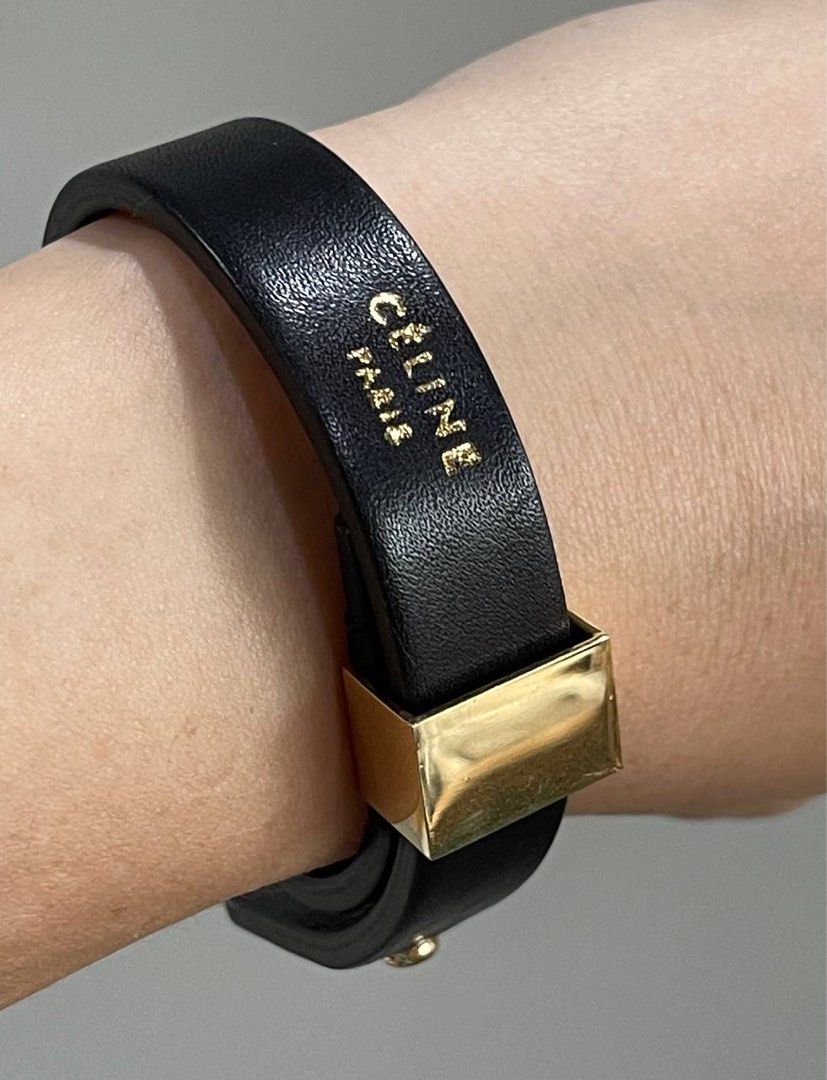 Celine leather deals bracelet