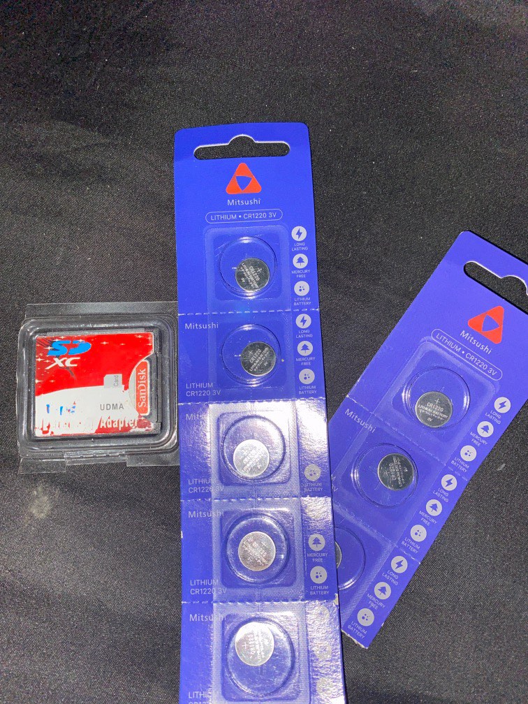 cf adapter with sd card and cr1220 battery on Carousell