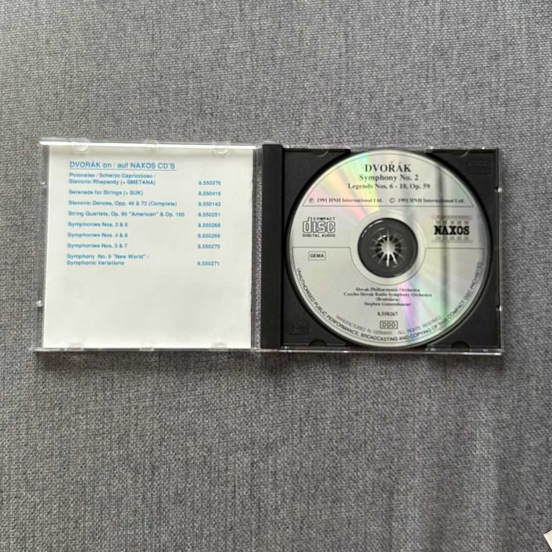 Classical DVORÁK Symphony No. 2 Legends Op. 59, Nos. 6 10, Hobbies