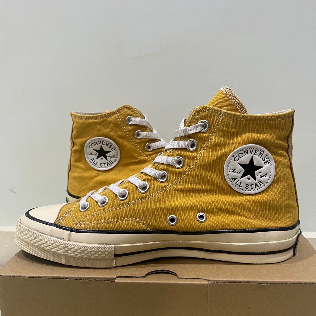 Converse high tops yellow uk clearance
