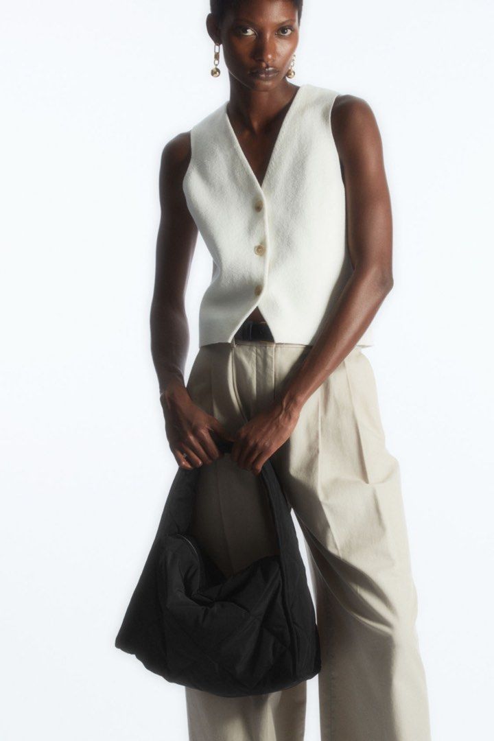 Cos small gathered leather bag online