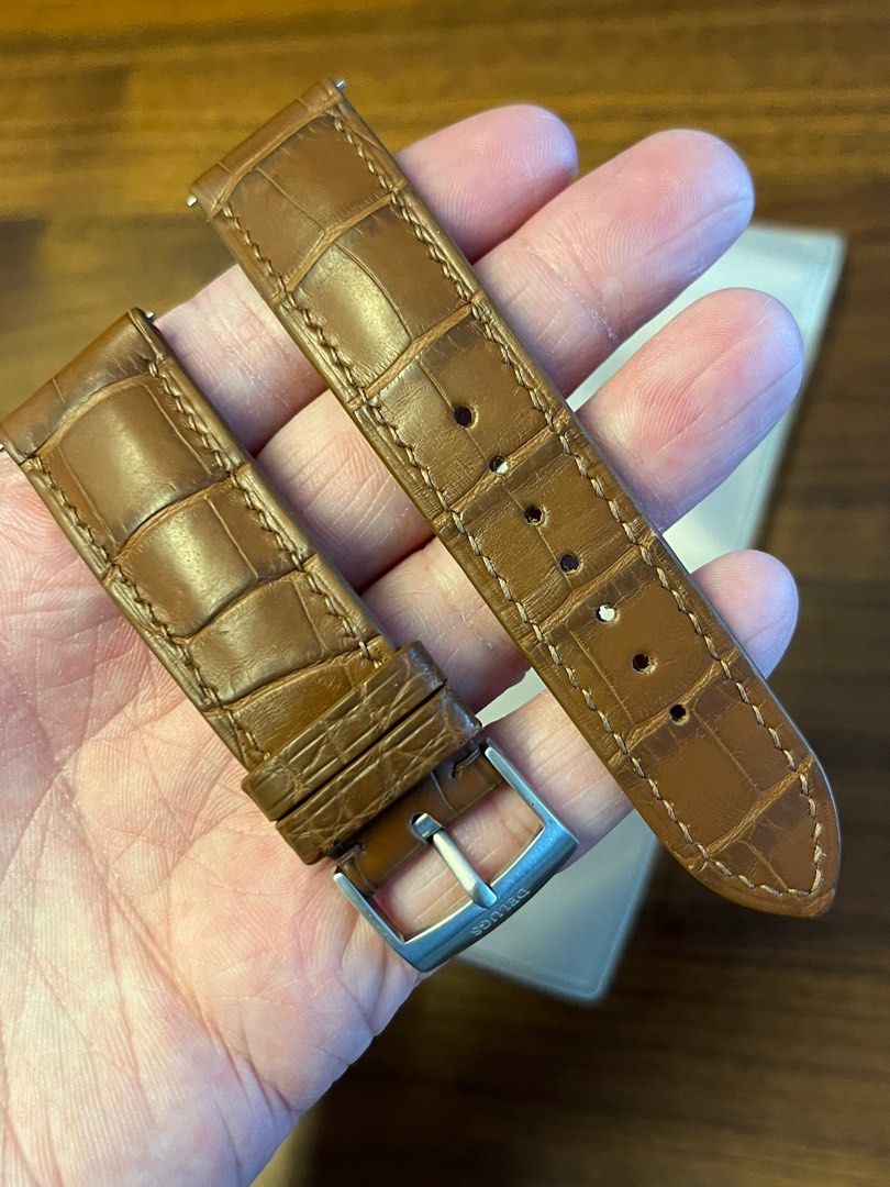 Cognac alligator hotsell watch strap