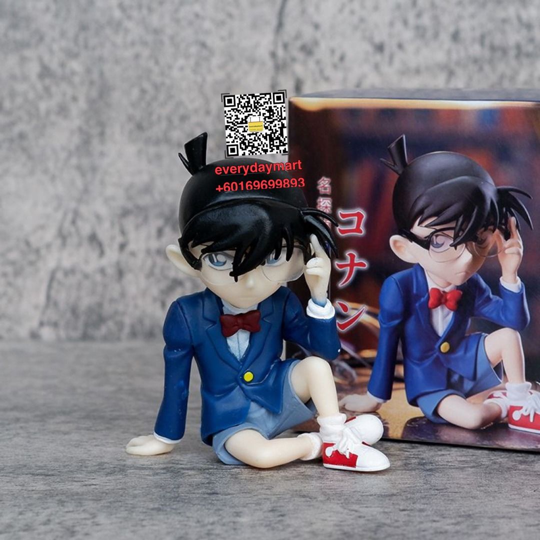DETECTIVE CONAN JIMMY KUDO 8cm SITTING POSE ACTION FIGURE TOYS STATUES Hobbies Toys Toys Games on Carousell