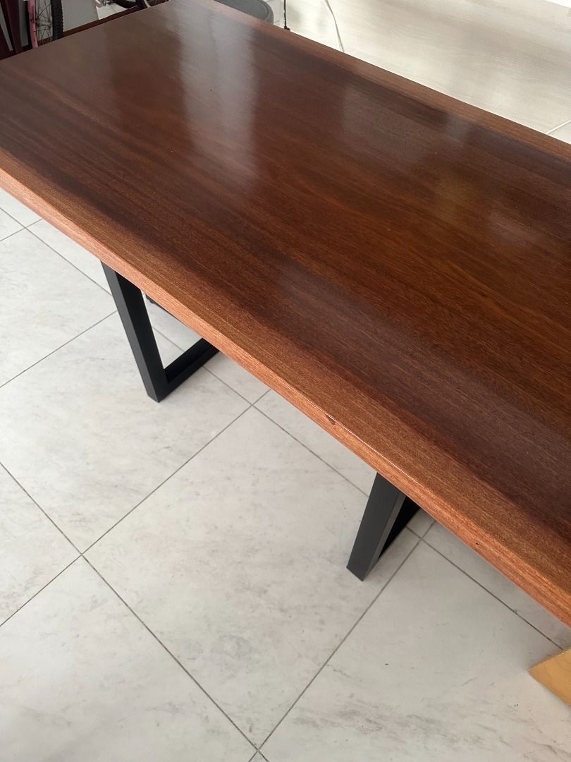 Dining Table, Okan Hardwood, one piece solid wood table, 160x78x10cm