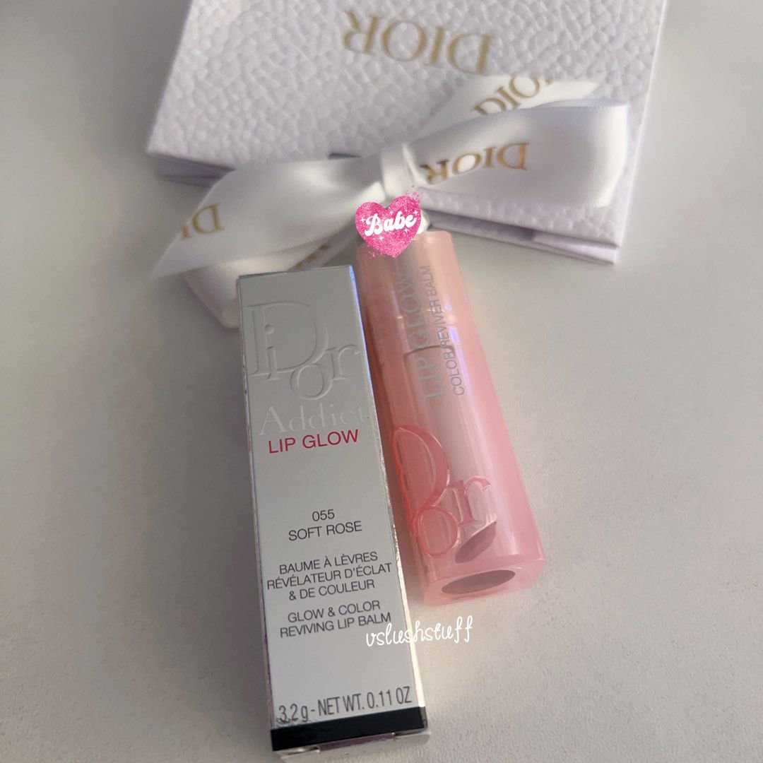 Dior 059 Dior Addict Lip Glow 055 Soft Rose, Beauty & Personal Care, Face ...