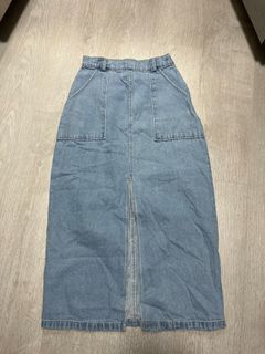 Fashmob maxi denim skirt 