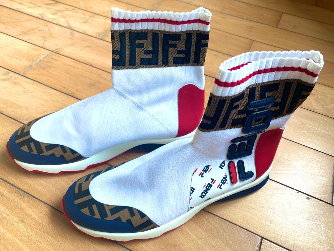 Fendi x Fila boots size39 Carousell