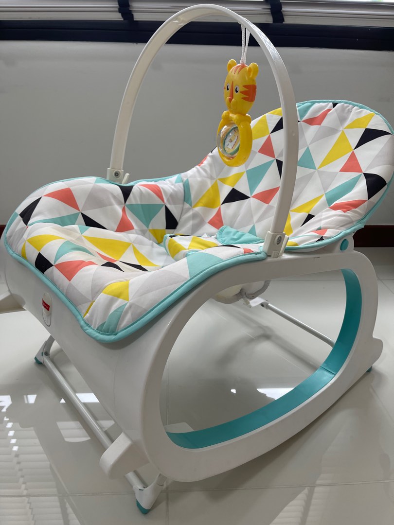 Fisher price Infant to Toddler Portable Rocker, Babies & Kids, Infant ...