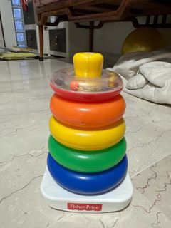 Fisher-Price Eco Rock-A-Stack Classic Stacking Toy, colorful