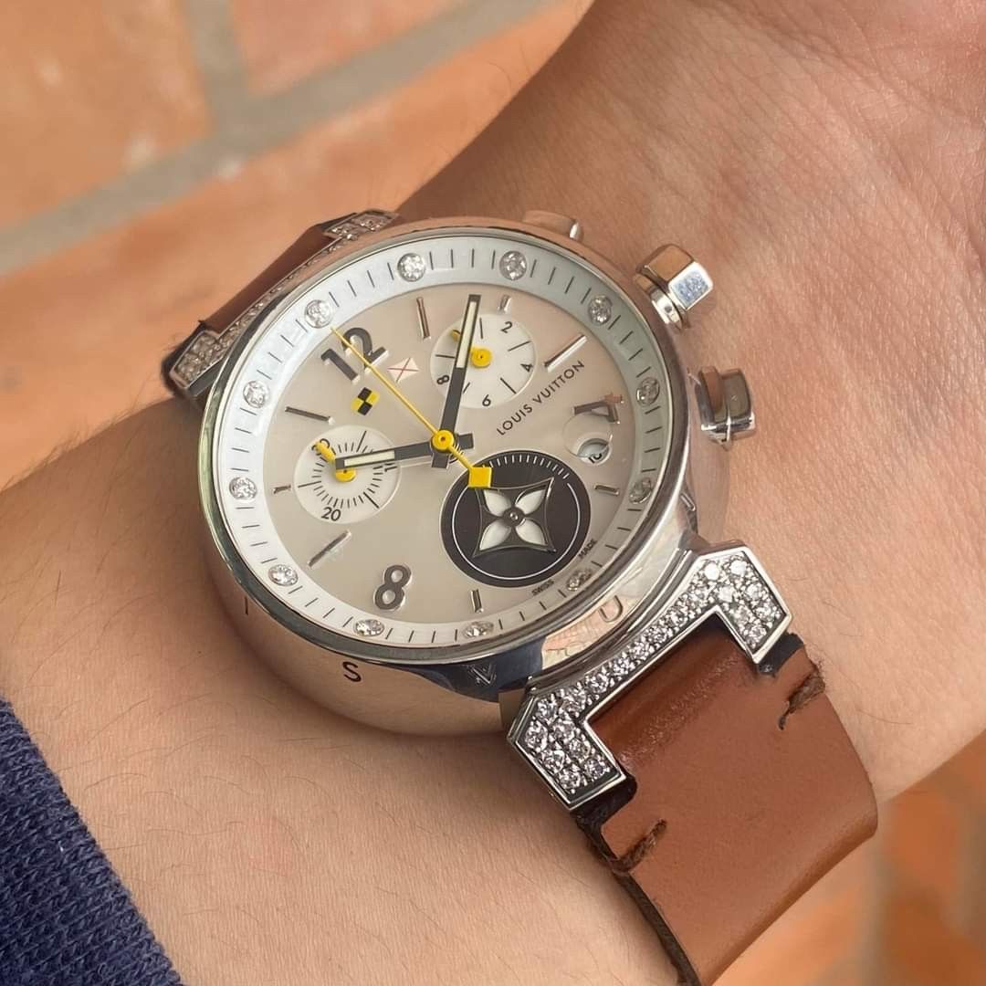 LOUIS VUITTON Tambour Lovely Cup Chronograph Watch, Luxury, Watches on  Carousell