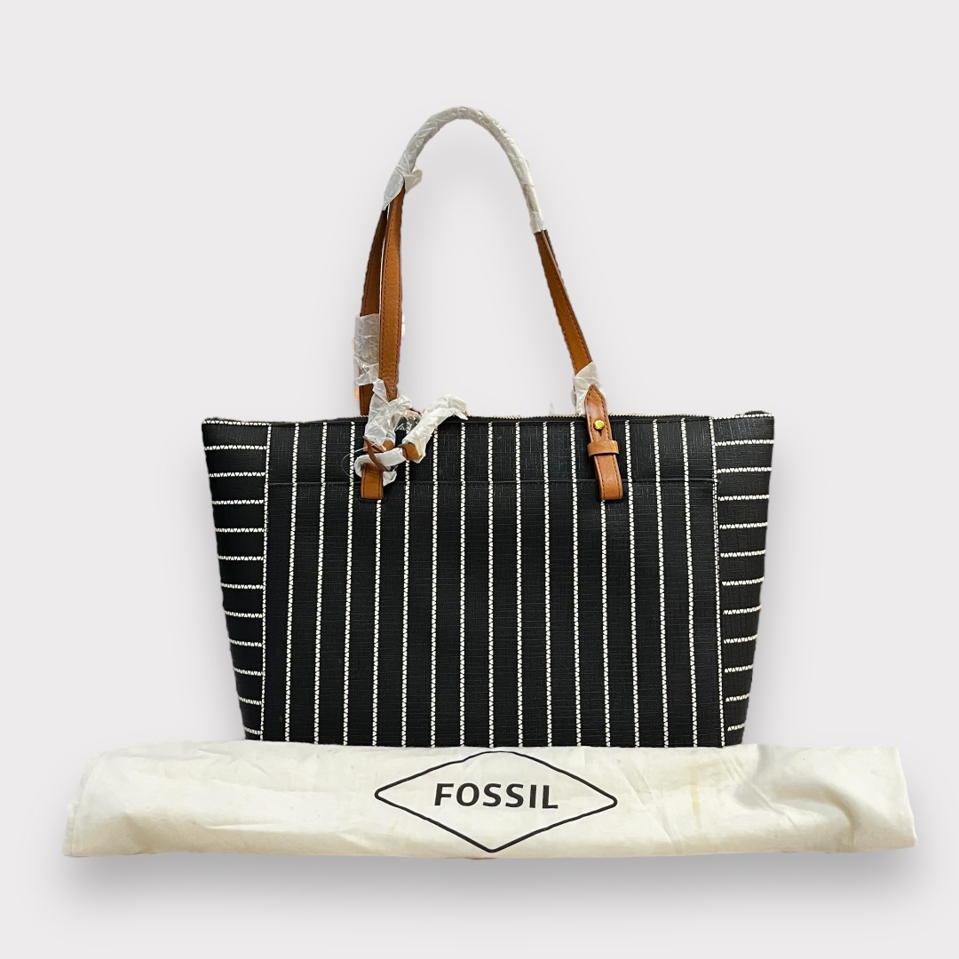 Fossil blue tote discount