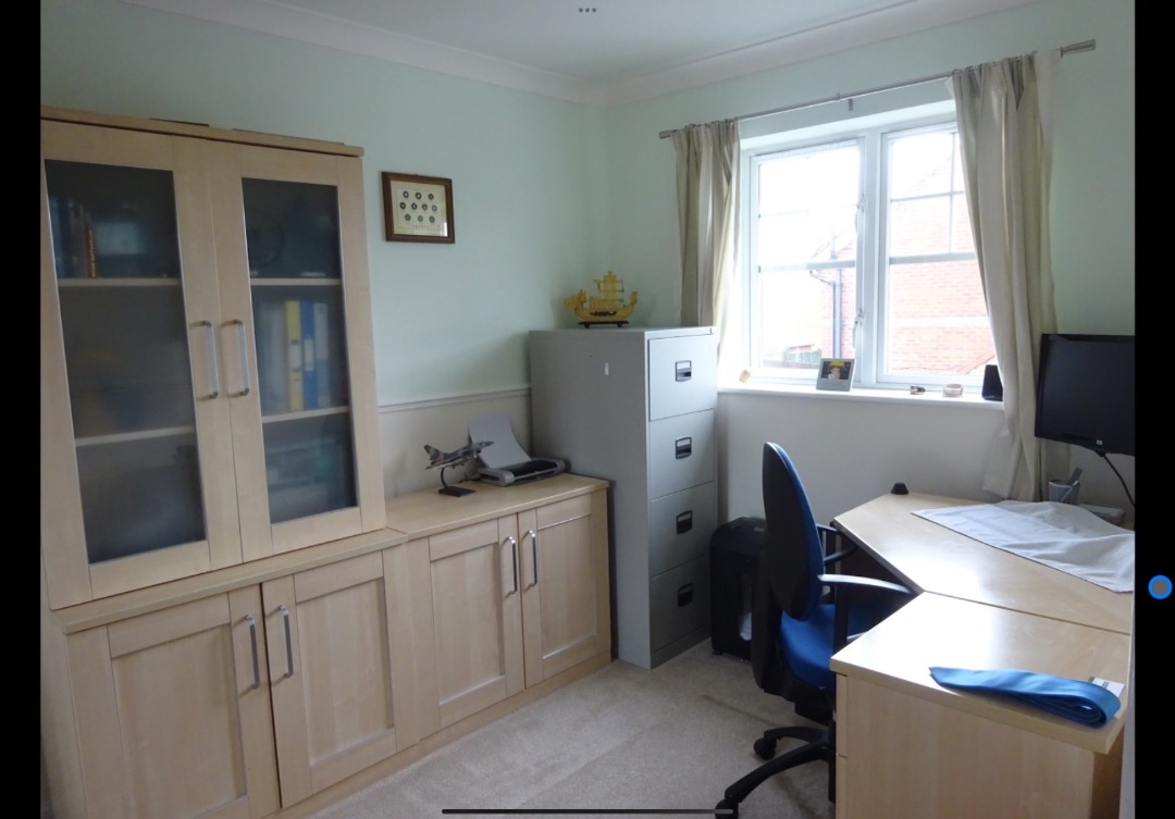 Free office furniture set (light wood colour only), Furniture & Home