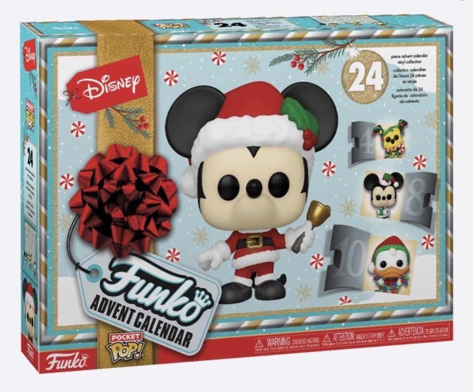 Funko advent calendar disney (Category: Designer & Blind Box Toys) located in Makati City. Submitted by teamT (Listing ID 1247708508, Image 1). Description: Brand new, sealed, authentic. Available for pickup, shipping or meetup (Makati) Payment through Gcash, Maya or bank transfer..