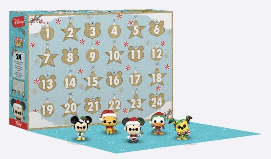 Funko advent calendar disney (Category: Designer & Blind Box Toys) located in Makati City. Submitted by teamT (Listing ID 1247708508, Image 2). Description: Brand new, sealed, authentic. Available for pickup, shipping or meetup (Makati) Payment through Gcash, Maya or bank transfer..