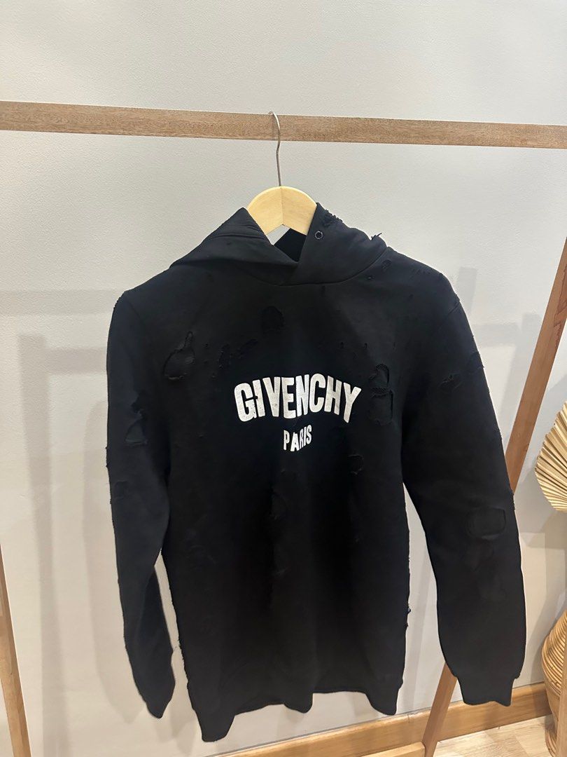 Givenchy paris sales destroyed hoodie