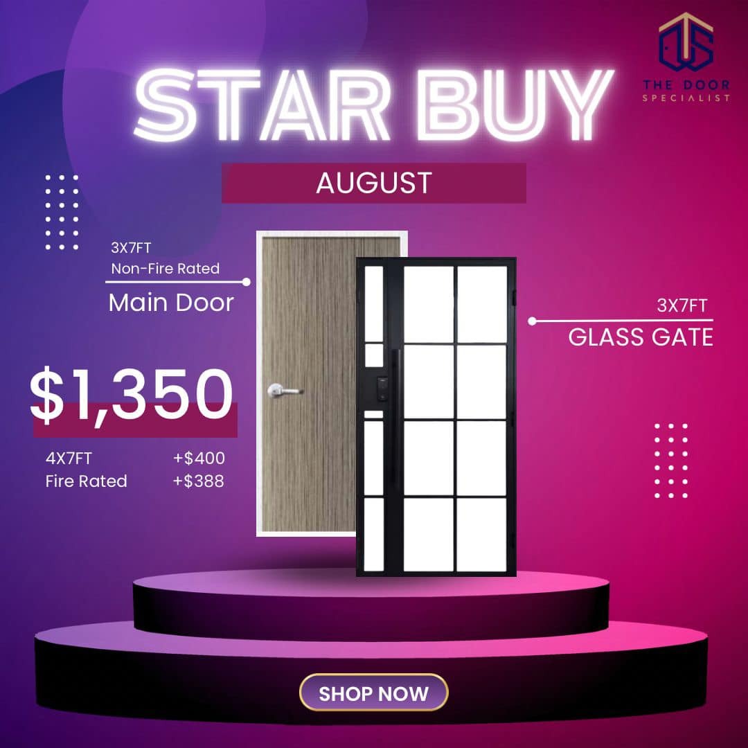 Glass Gate & Main Door bundle, Furniture & Home Living, Security