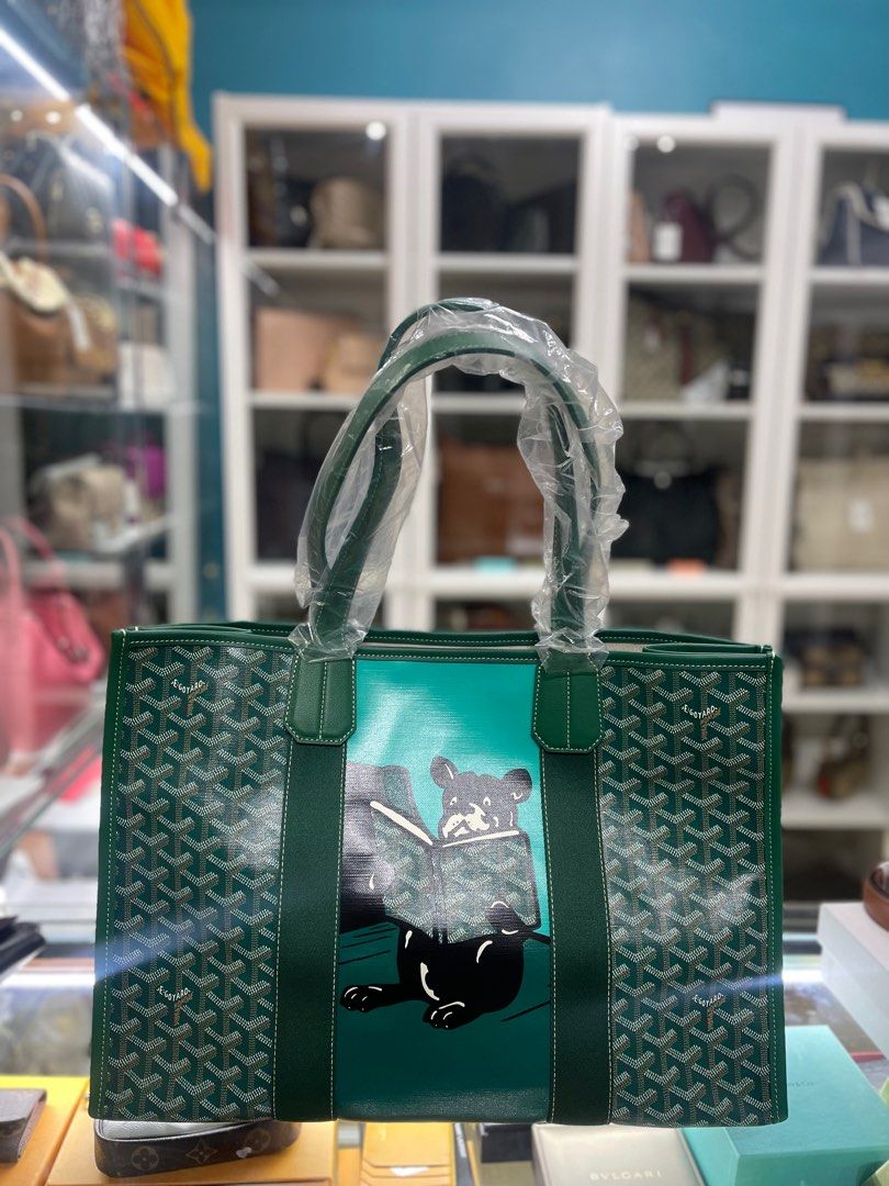 Brand New Goyard Sac Villette MM Vert (Green), Luxury, Bags