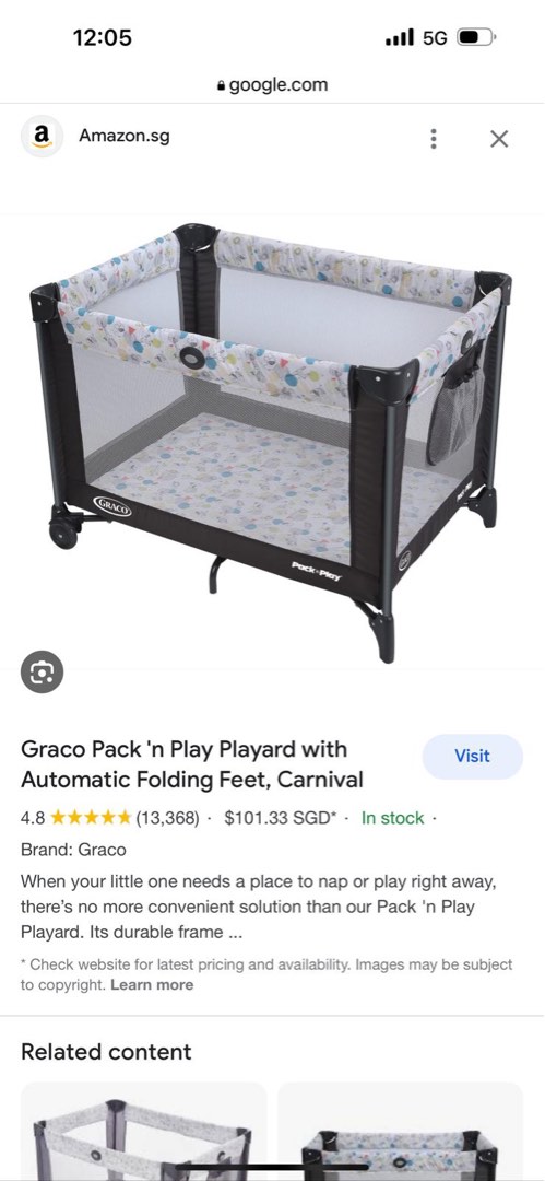 Graco Pack and Play, Babies & Kids, Baby Nursery & Kids Furniture, Cots ...