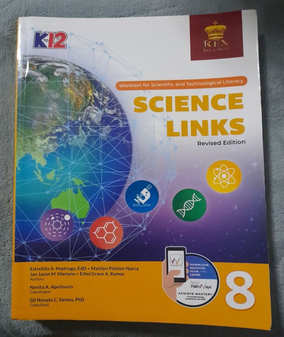 Grade 8 Books (Category: Textbooks) located in Makati City. Submitted by melc17.1 (Listing ID 1247738851, Image 1). Description: Science Links-sold.