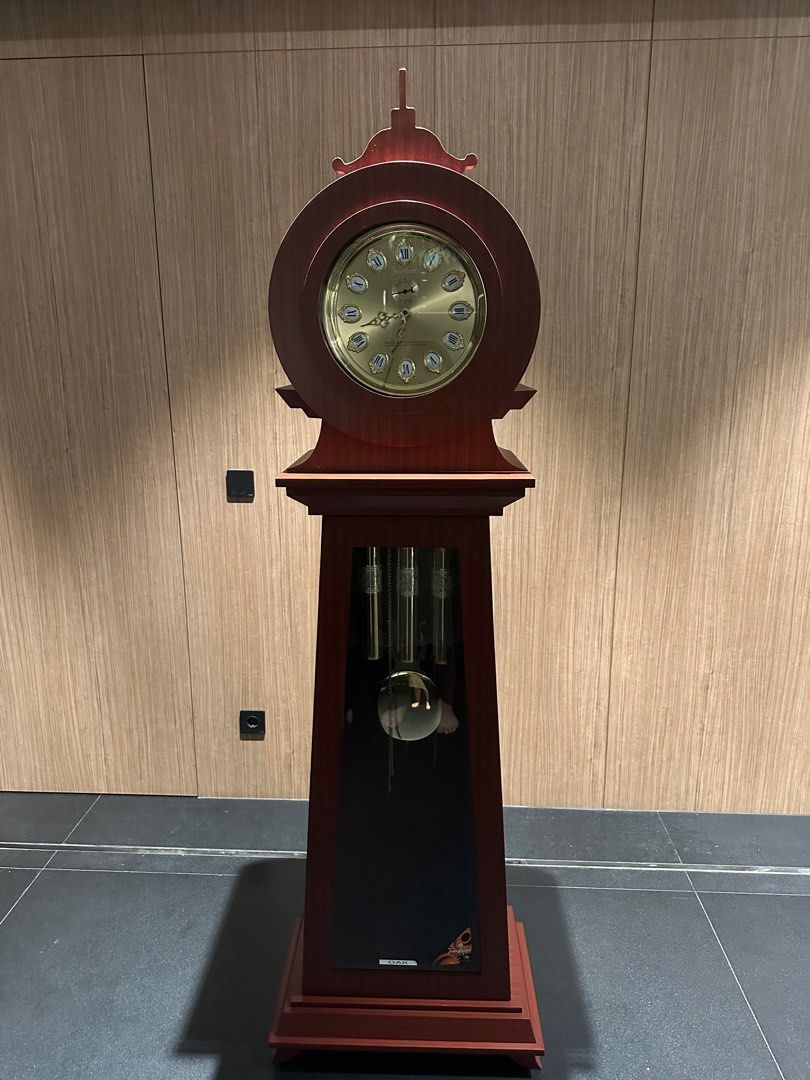 Grandfather clock (Junghans weistminster de luxe) Jam antik on Carousell