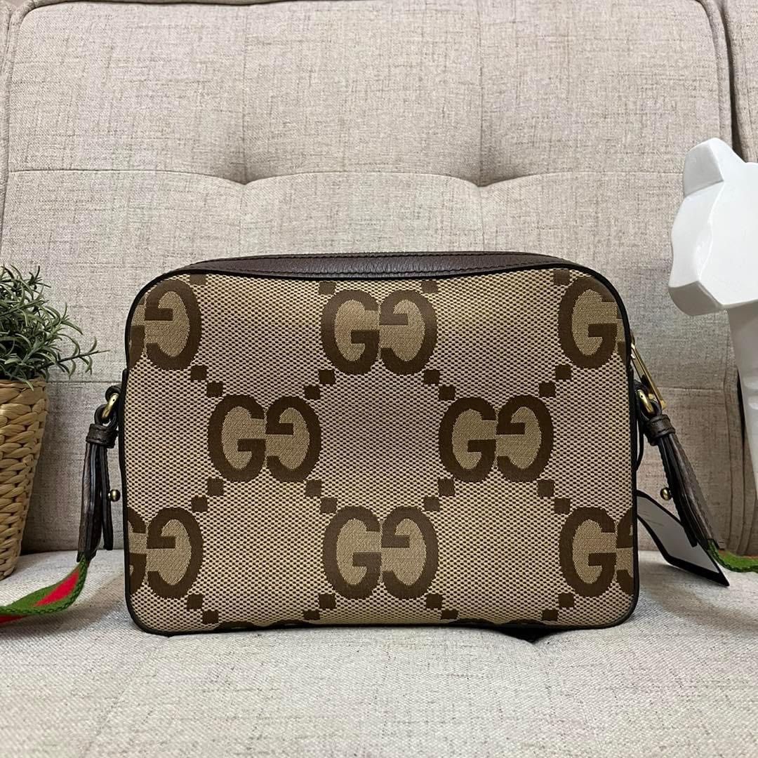 Gucci Big GG Logo Supreme Camera Bag