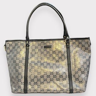 Gucci Grey Crystal Canvas Bag