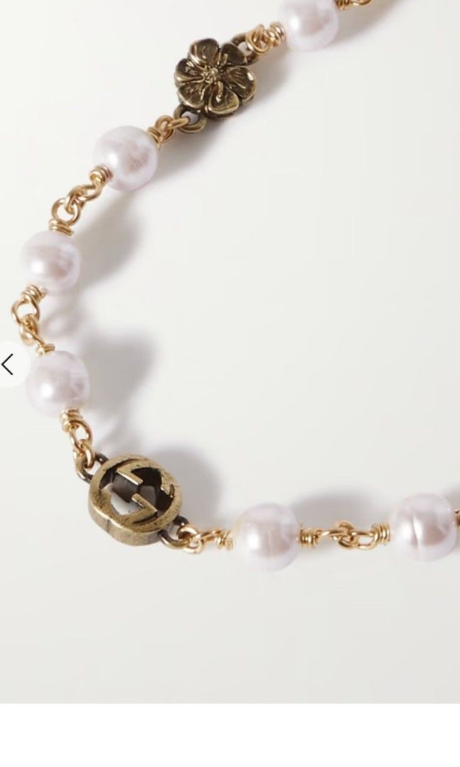 Gucci pearl necklace Women s Fashion Jewelry Organisers