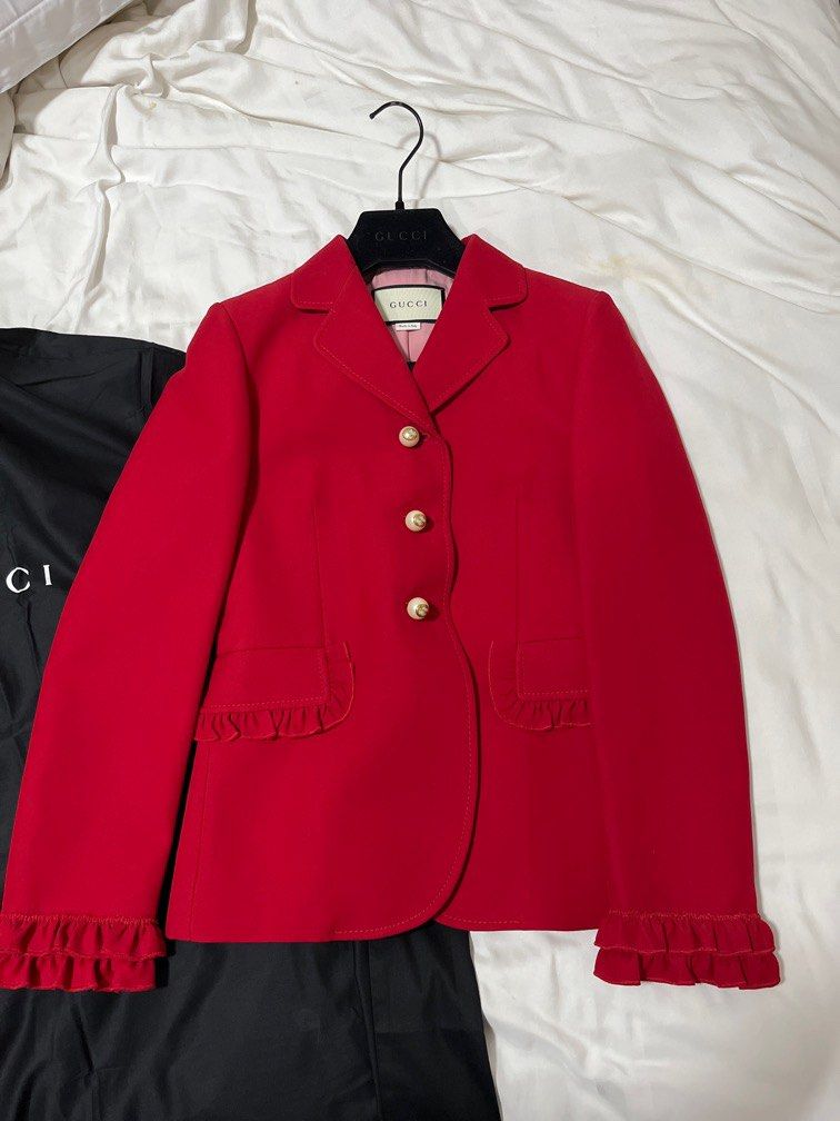 Red gucci jacket sale