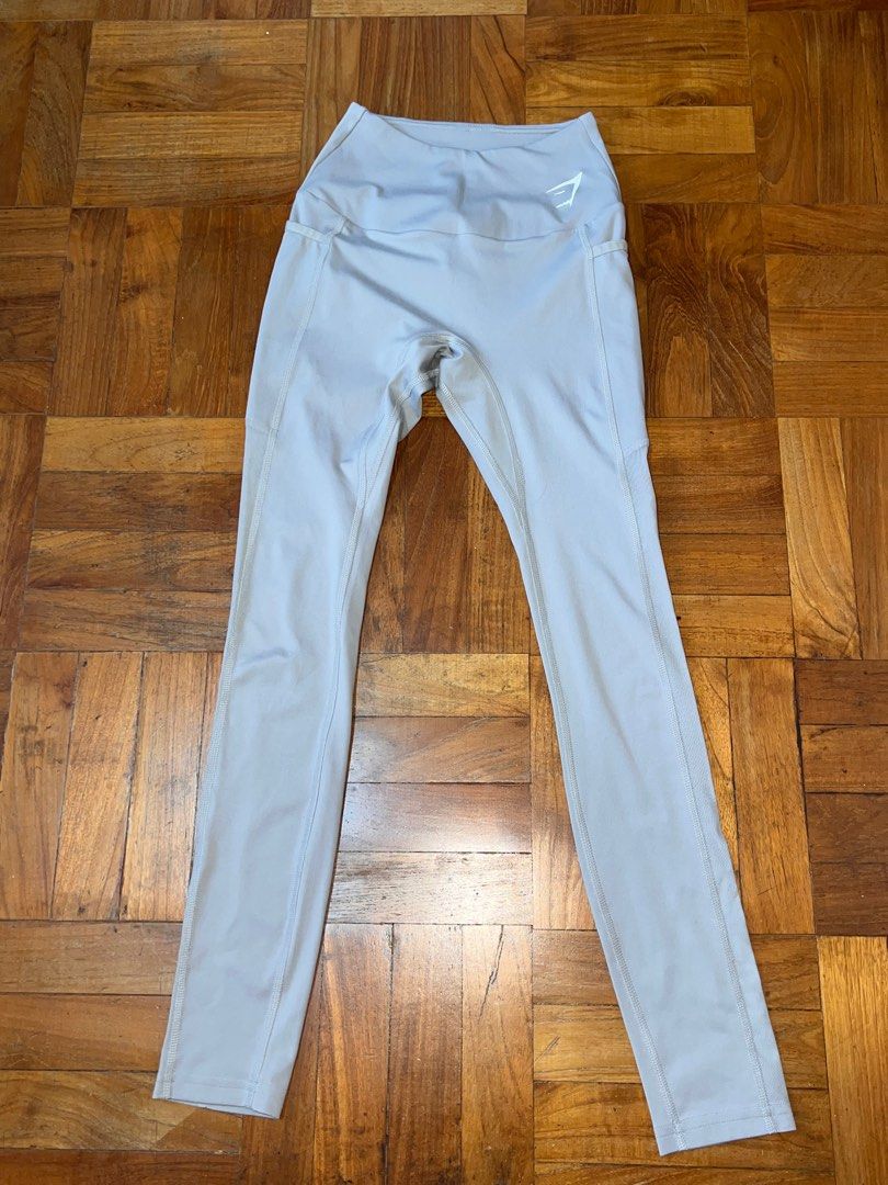 White gymshark new arrivals leggings