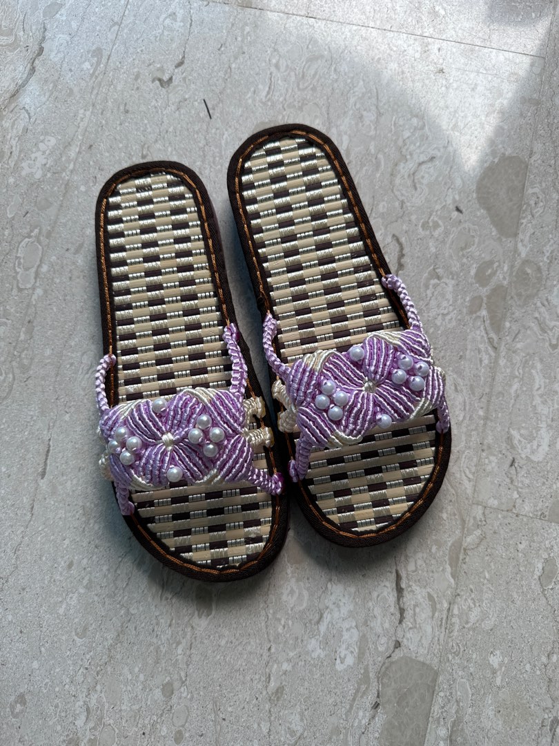 Hand made slipper, Women's Fashion, Footwear, Sandals on Carousell