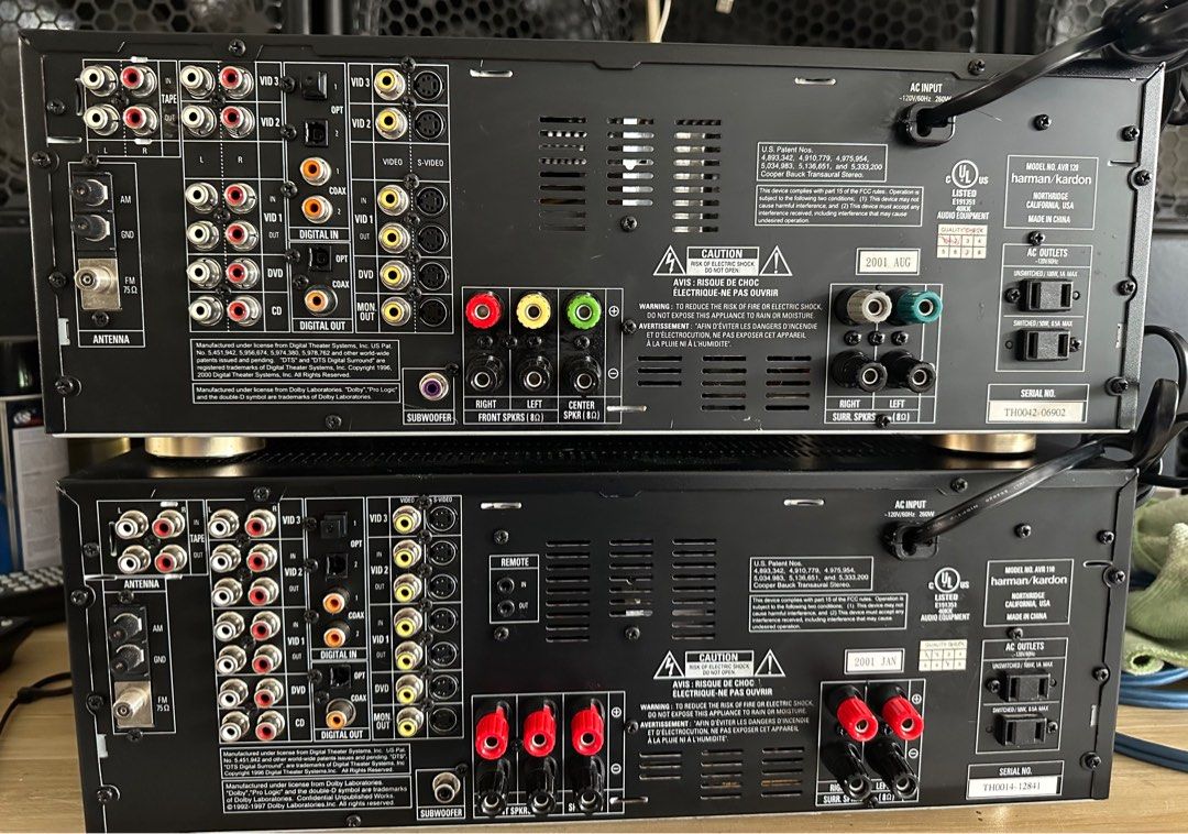 Harman Kardon AVR 120 & 110 A/V HighCurrent Receiver 5.1 Logic 7