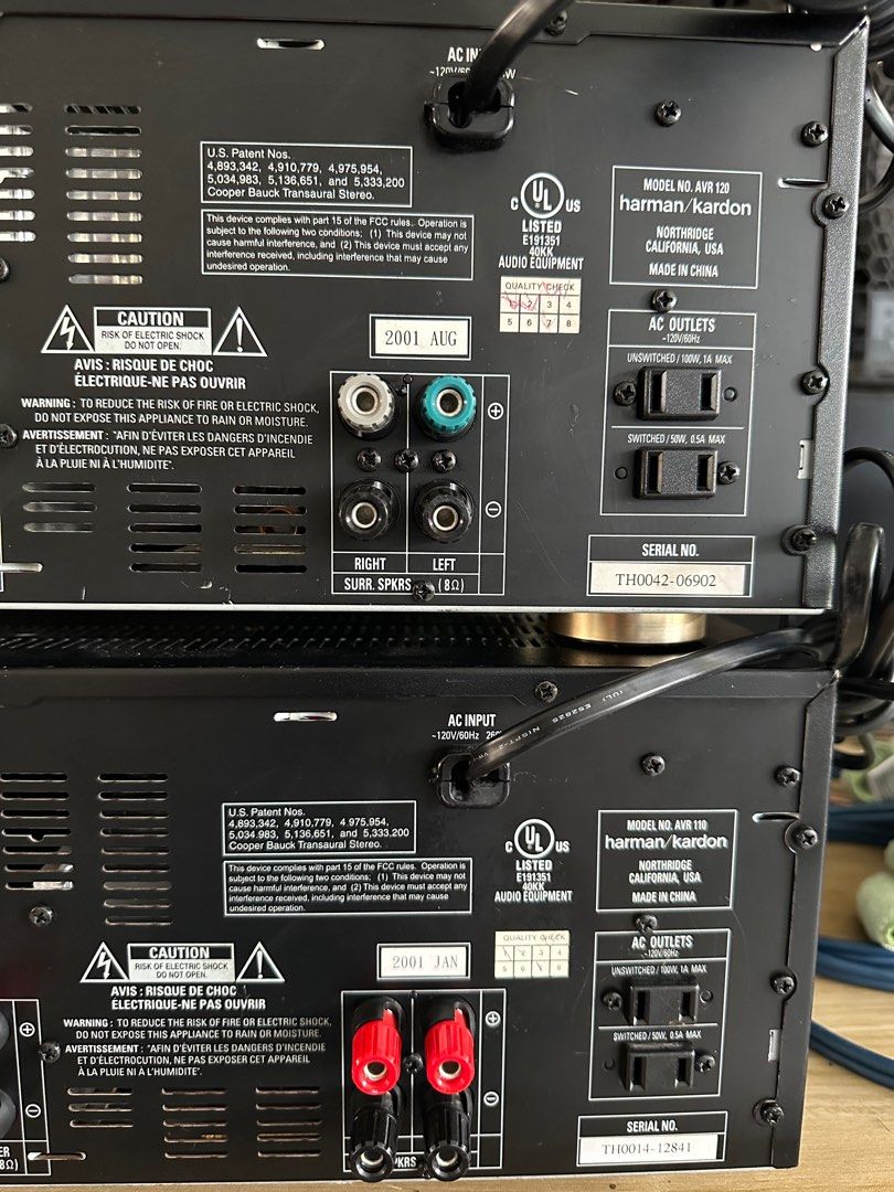 Harman Kardon AVR 120 & 110 A/V HighCurrent Receiver 5.1 Logic 7