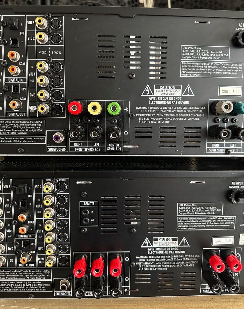 Harman Kardon AVR 120 & 110 A/V HighCurrent Receiver 5.1 Logic 7