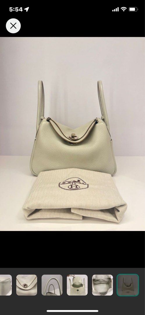 Hermes Lindy 26 Pearl Grey