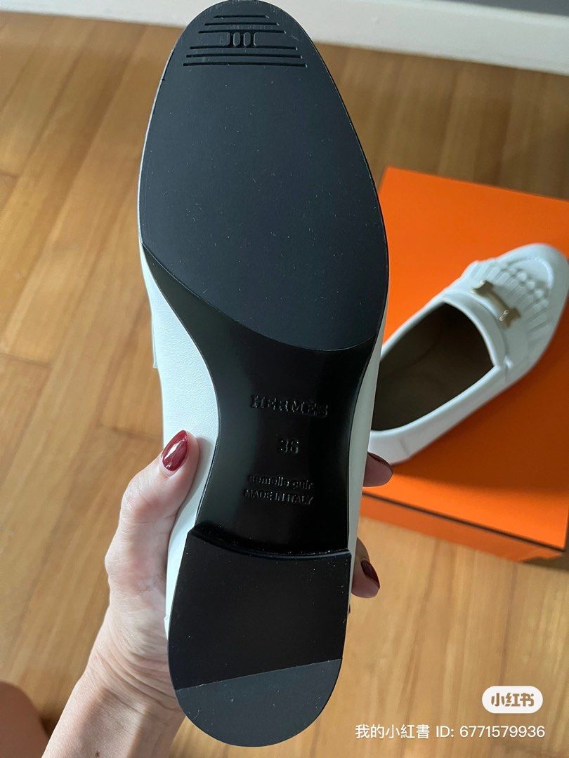 Hermes Royal Loafer in white Size 36 Luxury Sneakers Footwear