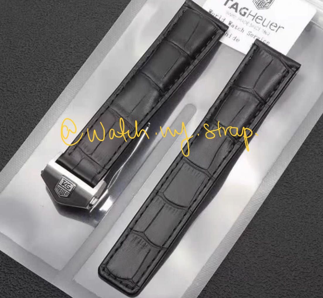 Genuine tag discount heuer leather strap