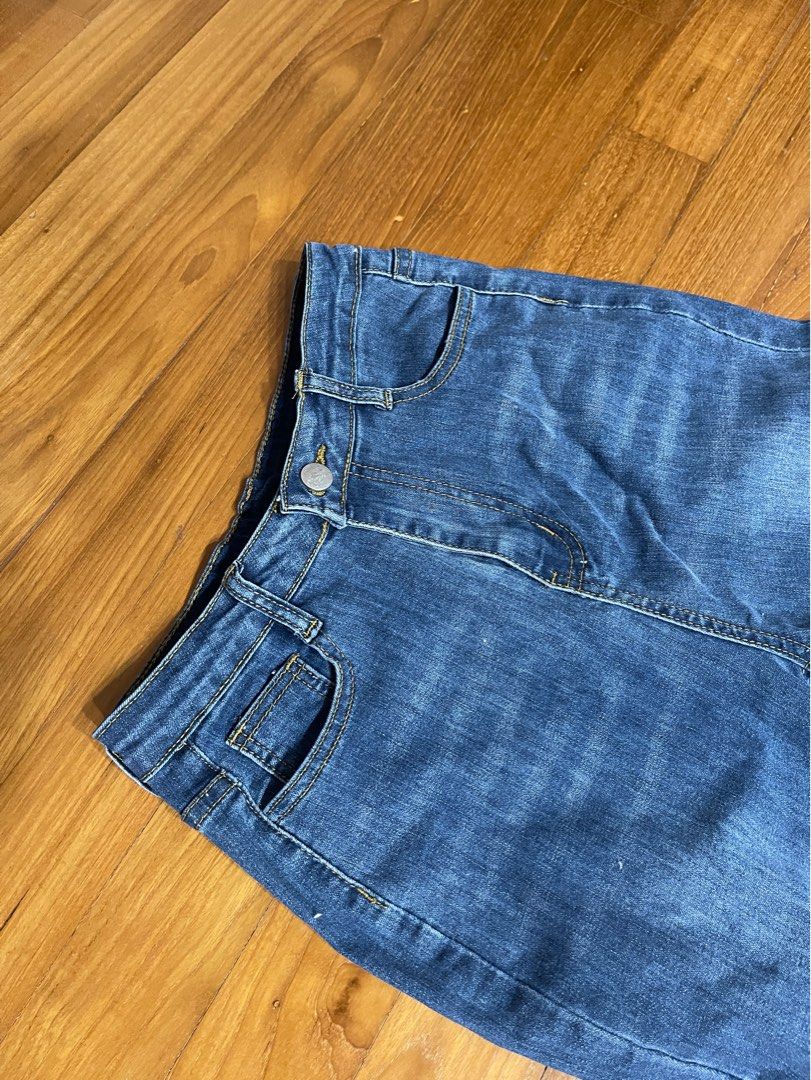 high waist bootcut flared jeans [ y2k punk goth cottagecore fairycore