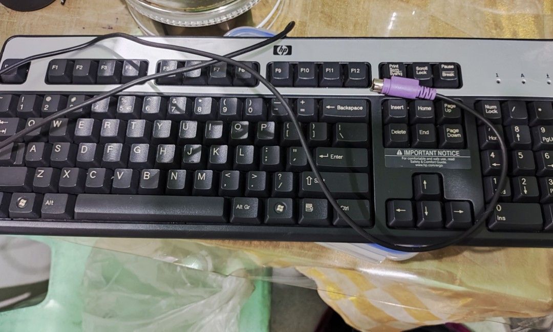 hp keyboard (Category: Computer Keyboard) located in Manila. Submitted by wilmart18 (Listing ID 1247736722, Image 1). Description: "Free" for those who purchase any item from my shop. Naka stocked lng in the storage Decluttering.