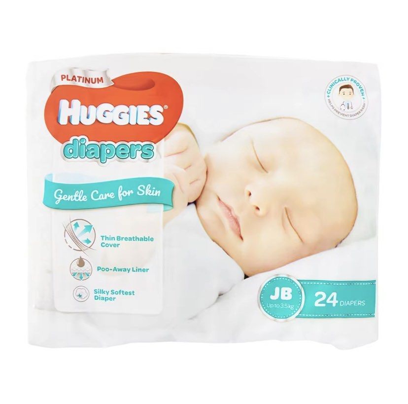 Huggies diapers JB, just born, Babies & Kids, Bathing & Changing
