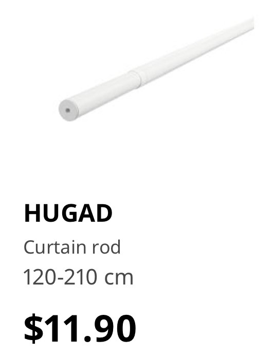 IKEA curtains rods and accessories, Furniture & Home Living, Home Decor